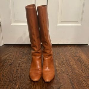 Loeffler Randall “Gia” Cognac Tall Boots.